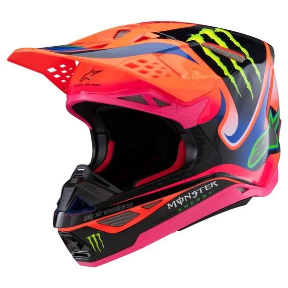 Casque cross Alpinestars SUPERTECH S-M10 – DEEGAN 2025 – Orange / Violet Ref : AP3388