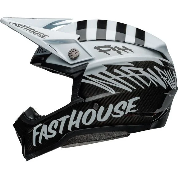 Casque cross Bell MOTO-10 FASTHOUSE MOD SQUAD 2024 – Blanc / Noir Ref : EL0635