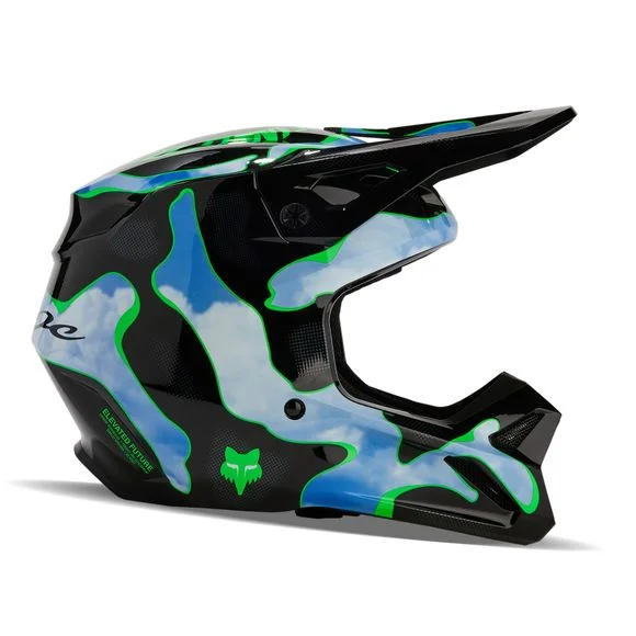 Casque cross Fox V1 – ATLAS 2024 – Noir / Vert Ref : FX4086-C2816