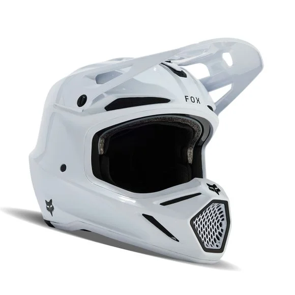 Casque cross Fox V3 RS CARBON SOLID 2024 – Blanc Ref : FX4078-C758