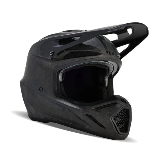 Casque cross Fox V3 RS CARBON SOLID 2024 – Noir Ref : FX4078