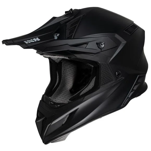 Casque cross IXS IXS189FG 1.0 2023 – Noir Ref : IS1088