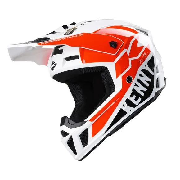Casque cross Kenny PERFORMANCE – GRAPHIC 2024 – Blanc / Rouge Ref : KE1814