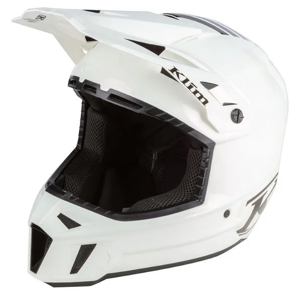 Casque cross KLIM F3 CARBON ASSAULT CAMO WHITE 2023 – Blanc / Noir Ref : KLI0234