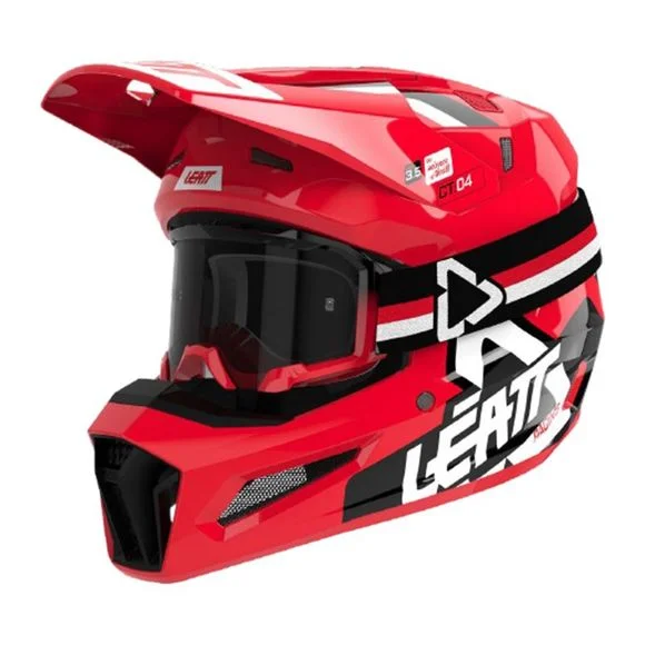Casque cross Leatt 3.5 V24 avec masque 4.5 2024 – Noir / Rouge Ref : LB0673