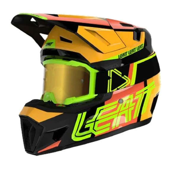 Casque cross Leatt 7.5 V23 avec masque 4.5 Iriz 2024 – Jaune Ref : LB0667