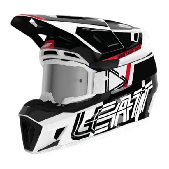 Casque cross Leatt 7.5 V23 avec masque 4.5 Iriz 2024 – Noir / Blanc Ref : LB0665