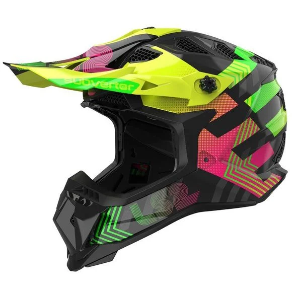 Casque cross LS2 MX700 SUBVERTER CHROMATIC 2024 – Noir Ref : LS0881