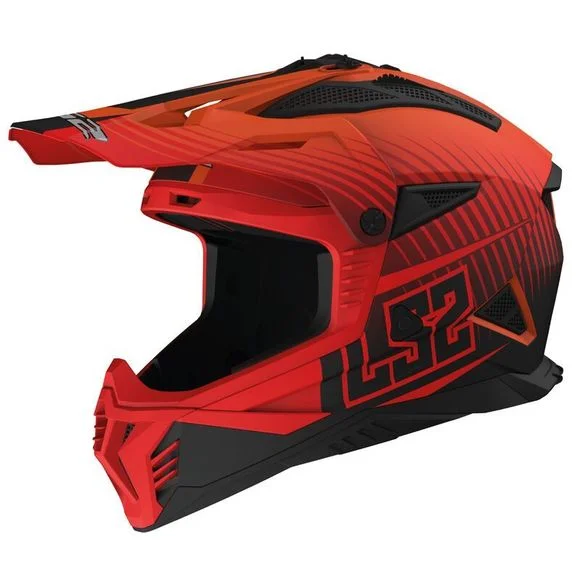 Casque cross LS2 MX708 FAST II DUCK 2025 – Orange / Rouge Ref : LS0906