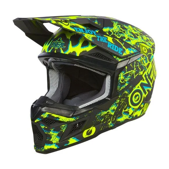 Casque cross O&rsquo;Neal 3SRS – ASSAULT V24 2024 – Noir / Jaune Ref : OL1949
