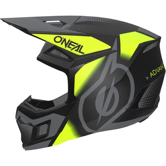 Casque cross O&rsquo;Neal 3SRS – VISION V24 2024 – Noir / Jaune Ref : OL1952