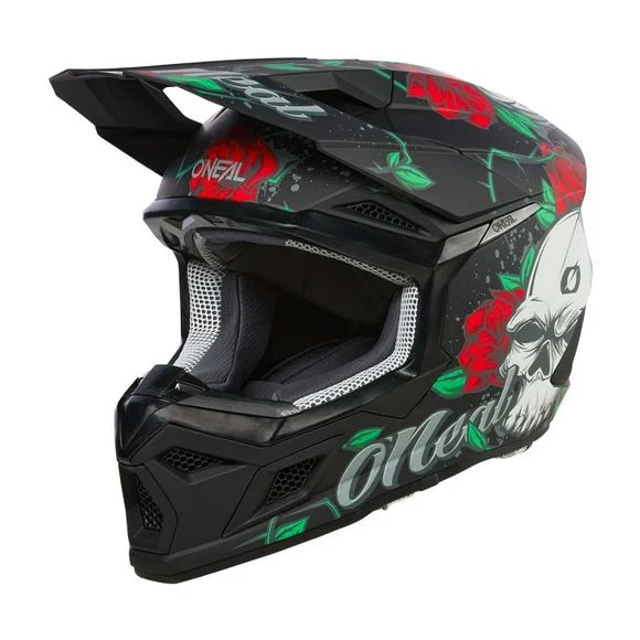 Casque cross O&rsquo;Neal 3SRS YOUTH – MELANCIA V24 – Noir / Multicolore Ref : OL1962