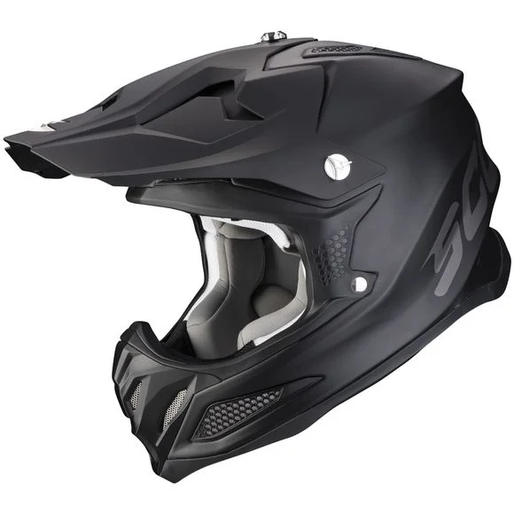 Casque cross Scorpion Exo VX-22 AIR – SOLID – NOIR MAT 2023 – Noir Ref : SC0858
