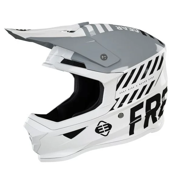 Casque cross Shot by Freegun XP-4 DANGER GREY GLOSSY 2022 – Gris Ref : FRG0350