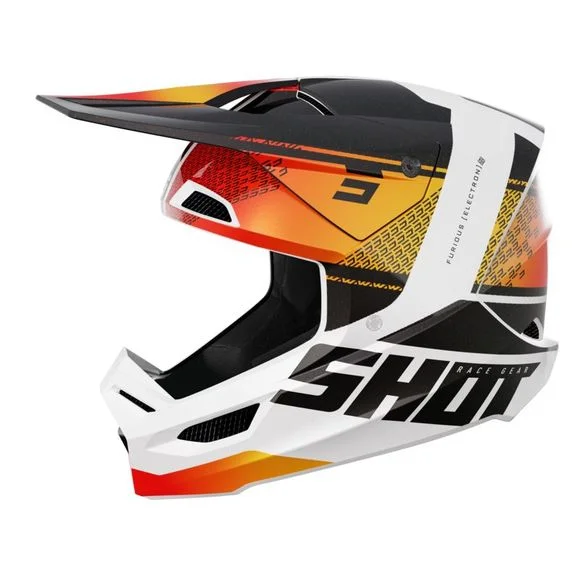 Casque cross Shot FURIOUS – ELECTRON 2023 – Orange Ref : SO2453