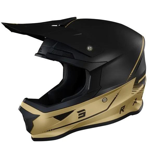 Casque cross Shot FURIOUS DRAW 3.0 – BLACK GOLD MATT 2023 – Noir / Jaune Ref : SO2187