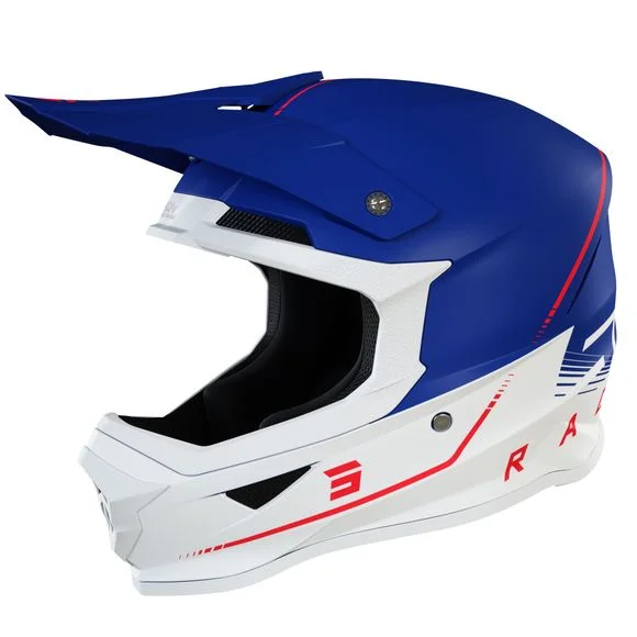 Casque cross Shot FURIOUS DRAW 3.0 – NAVY RED MATT 2023 – Bleu / Rouge Ref : SO2191