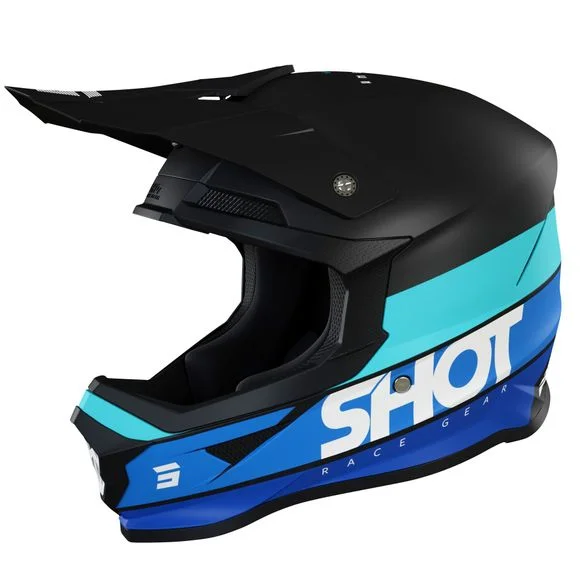Casque cross Shot FURIOUS STORY – BLUE MATT 2022 – Bleu Ref : SO2182