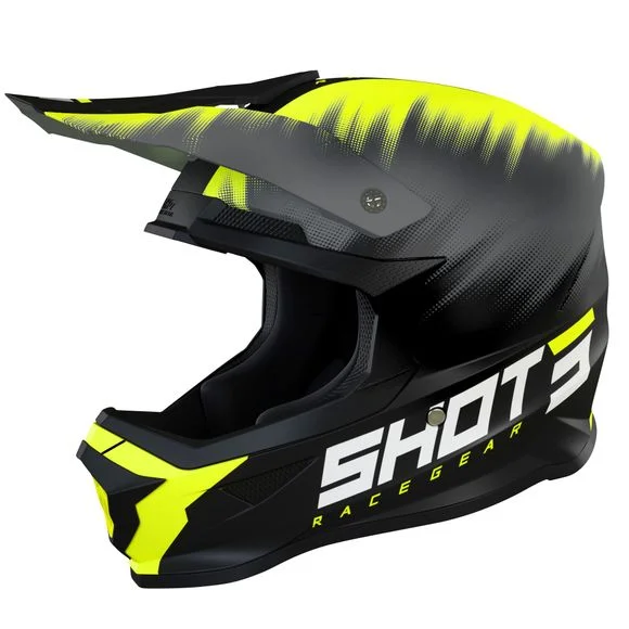 Casque cross Shot FURIOUS VERSUS – NEON YELLOW MATT 2022 – Jaune Ref : SO2192