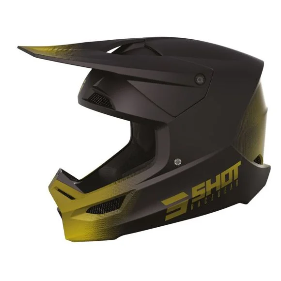 Casque cross Shot RACE – DRAW 2024 – Jaune Ref : SO2405-C5355