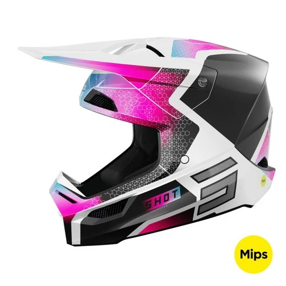 Casque cross Shot RACE – PHASER 2025 – Noir Ref : SO2555