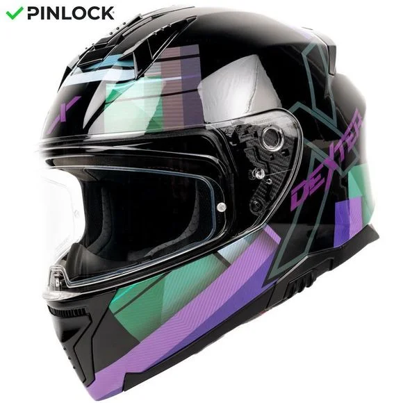Casque Dexter ELEVEN WONDERWORLD – Noir / Violet Ref : DX0624