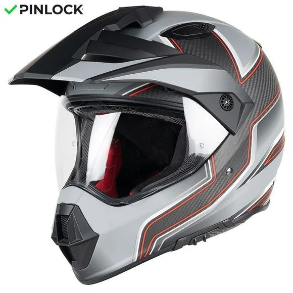 Casque Dexter LADAK CARBON MATT 22.06 – Carbone / Rouge Ref : DX0450