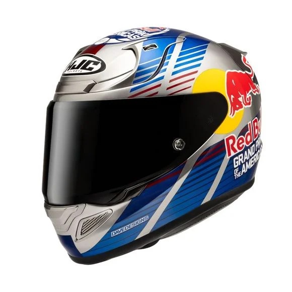 Casque Hjc RPHA 12 – RED BULL AUSTIN GP II – Bleu / Rouge Ref : HJ1356