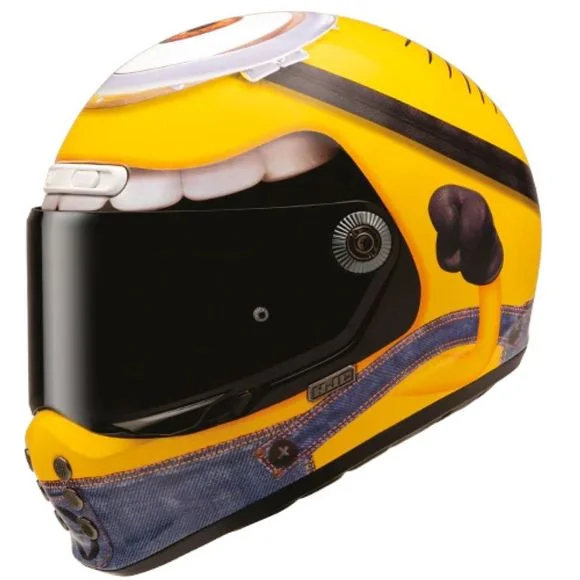 Casque Hjc V10 – STUART MINIONS – Noir / Jaune Ref : HJ1357