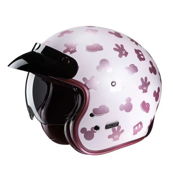 Casque Hjc V31 – DISNEY MICKEY – Rose / Blanc Ref : HJ1119