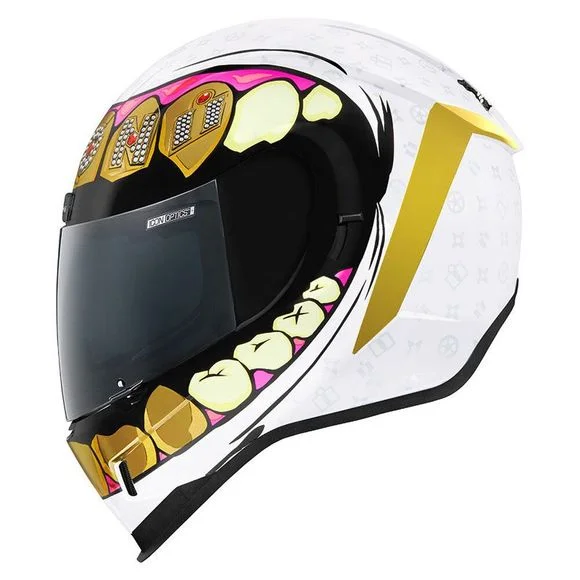 Casque Icon AIRFORM – GRILLZ – Blanc Ref : IC0736