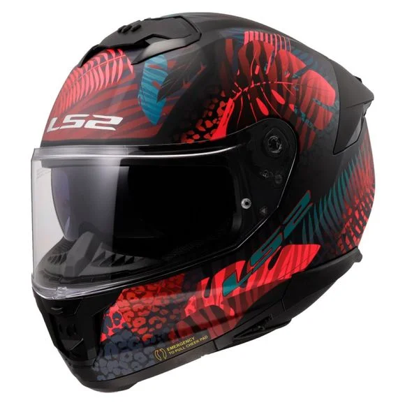 Casque LS2 FF808 – STREAM II – JUNGLE – Noir / Rose Ref : LS0845