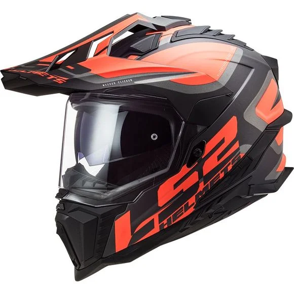 Casque LS2 MX701 EXPLORER ALTER MATT – Noir / Orange Ref : LS0885