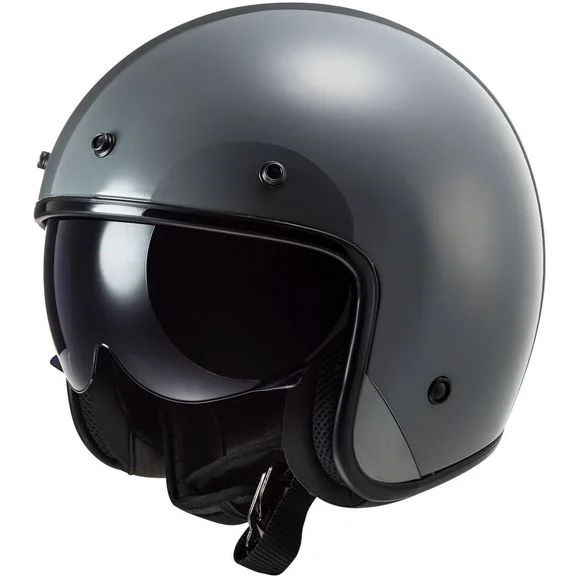Casque LS2 OF601 BOB – SOLID – Gris Ref : LS0614