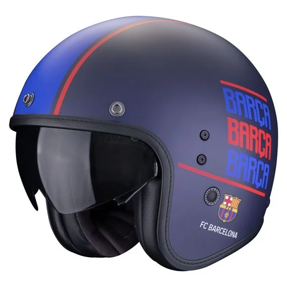 Casque Scorpion Exo BELFAST EVO – FC BARCELONA – Bleu Ref : SC1039