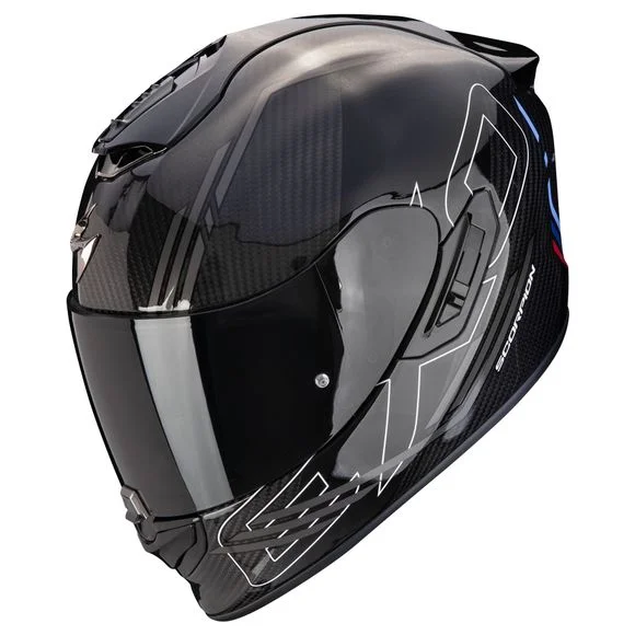 Casque Scorpion Exo EXO 1400 EVO II CARBON AIR – REIKA – Noir / Bleu Ref : SC1004