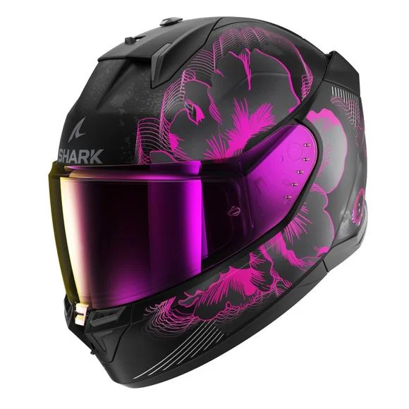 Casque Shark D-SKWAL 3 MAYFER – Noir / Rose Ref : SH1716-CKVAM