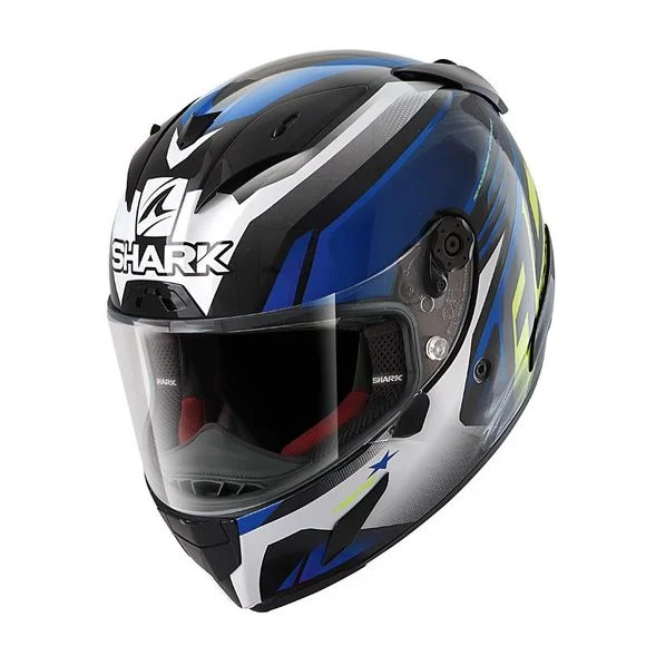 Casque Shark RACE-R PRO ASPY – Bleu / Jaune Ref : SH1424