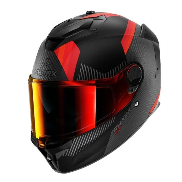 Casque Shark SPARTAN GT PRO – DOKHTA CARBON – Noir / Orange Ref : SH1708-C38163