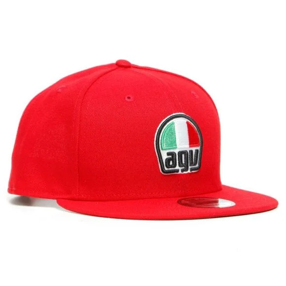 Casquette Dainese AGV 9FIFTY – Noir / Rouge Ref : DN1966 / 1990082-002-N