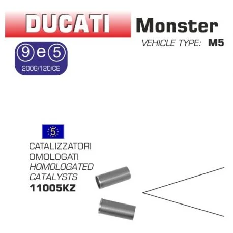 CATALYSEURS d’echappement HOMOLOGUES ARROW DUCATI 696 MONSTER 796 MONSTER 1100 MONSTER