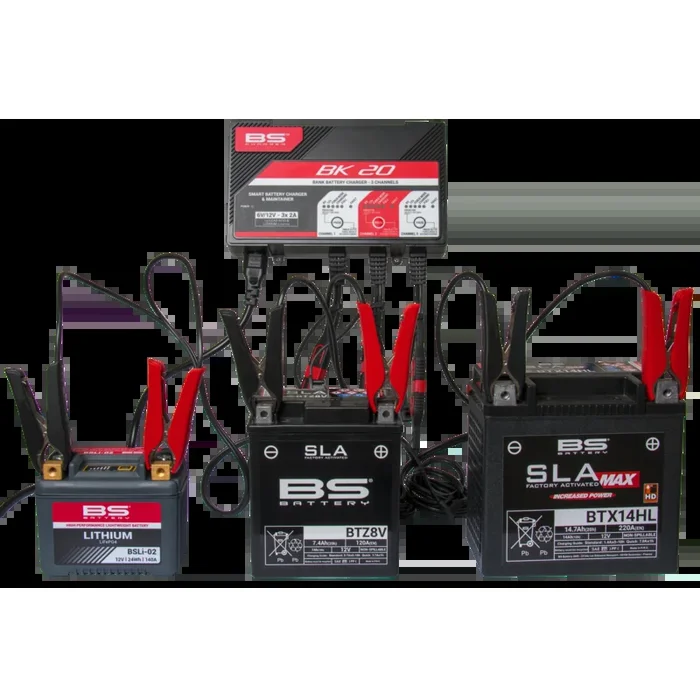 Chargeur de batterie intelligent BS BATTERY BK20 6V/12V 3x2A