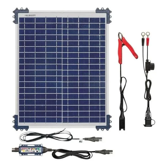 Chargeur Tecmate OPTIMATE SOLAR DUO avec panneau 20W TM522D2 Universel Ref : TM522D2