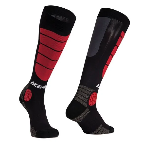 Chaussettes MX Acerbis MX IMPACT BLACK RED – Noir / Rouge Ref : AE1182