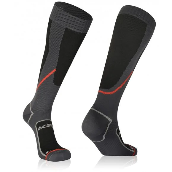 Chaussettes MX Acerbis NO WET SOCKS BLACK/GREY – Noir / Gris Ref : AE3162