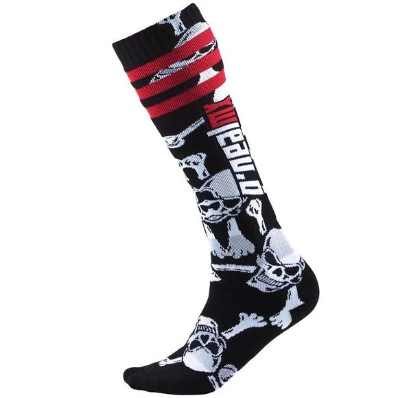 Chaussettes MX O&rsquo;Neal MX CROSSBONES – 2018 – Noir / Blanc Ref : OL0198 / 0356C-609
