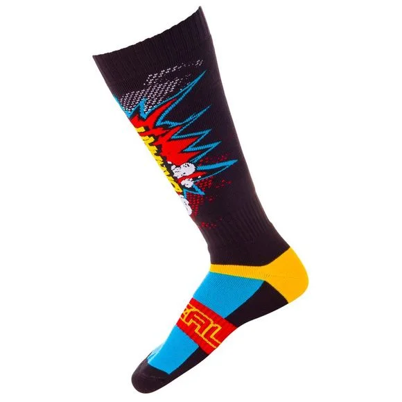 Chaussettes MX O&rsquo;Neal PRO MX – BRAAAPP – Multicolore Ref : OL0575 / 0356U-113