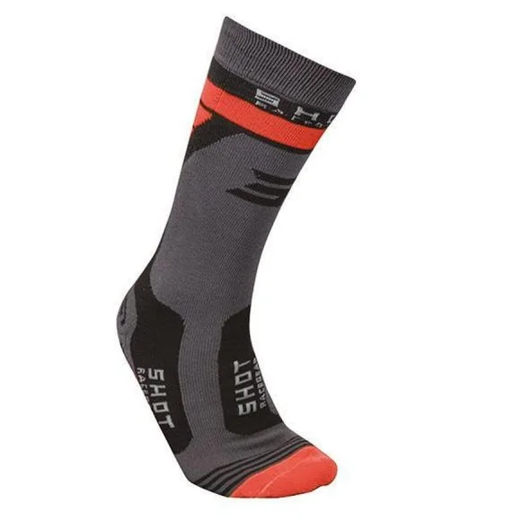 Chaussettes MX Shot RACE KID 2 – Orange / Noir Ref : SO2463