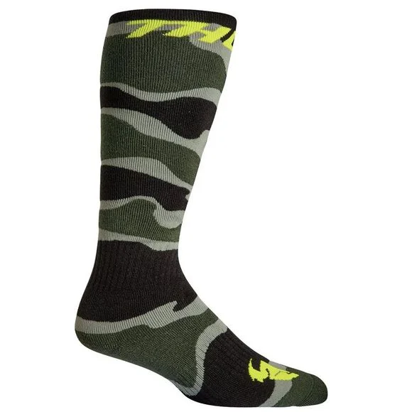 Chaussettes MX Thor MX CAMO GREEN WHITE – Vert / Blanc Ref : TO2816