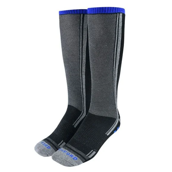 Chaussettes Oxford COOLMAX – Gris / Noir Ref : OD0372